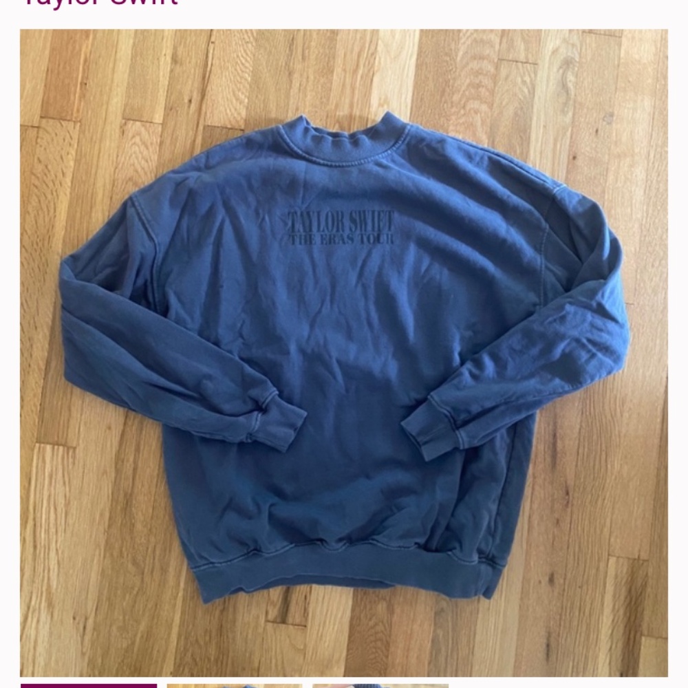 taylor swift eras tour original blue crewneck